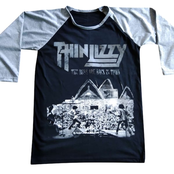 Thin Lizzy // Raglan // 3/4 Sleeve // Baseball //  T-Shirt // Men's // Women's // Unisex