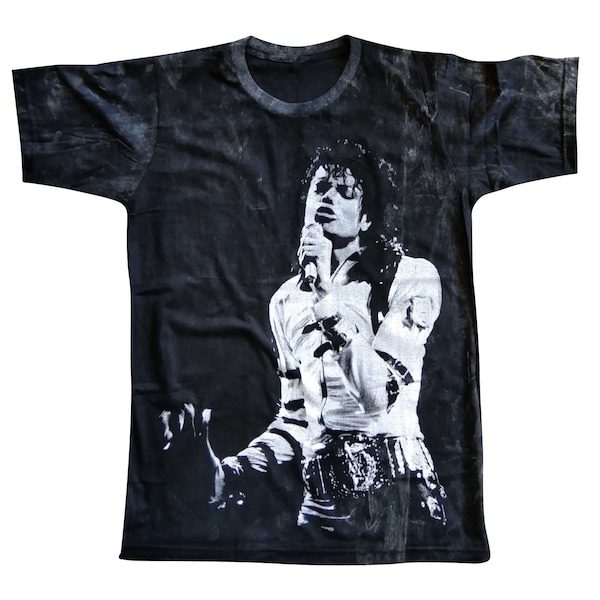 Michael Jackson // Camiseta // Hombre // Mujer // Unisex // Lavado ácido