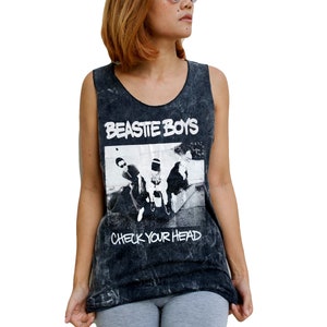 Beastie Boys // Straight Cut // Tank-Top // Singlet // Vest // Sleeveless T-Shirt // Acid Wash // Men's // Women's // Unisex