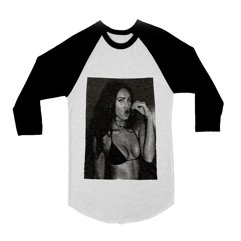 Megan Fox // Raglan // 3/4 Sleeve // Baseball //  T-Shirt