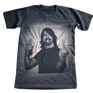 Dave Grohl //  T-Shirt // Men's // Women's // Unisex // Bleached // Acid Wash