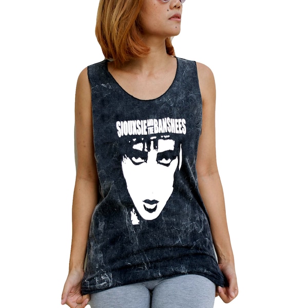 Siouxsie And The Banshees // Straight Cut // Tank-Top // Singlet // Vest // Sleeveless T-Shirt // Acid Wash // Men's // Women's // Unisex