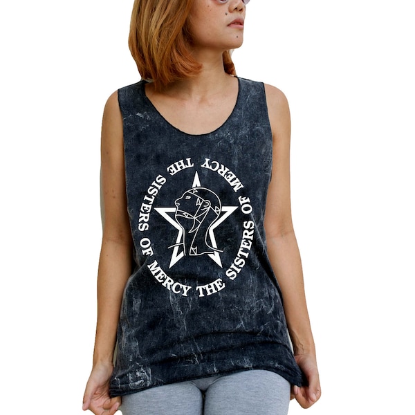 The Sisters Of Mercy // Straight Cut // Tank-Top // Singlet // Vest // Sleeveless T-Shirt // Acid Wash // Men's // Women's // Unisex