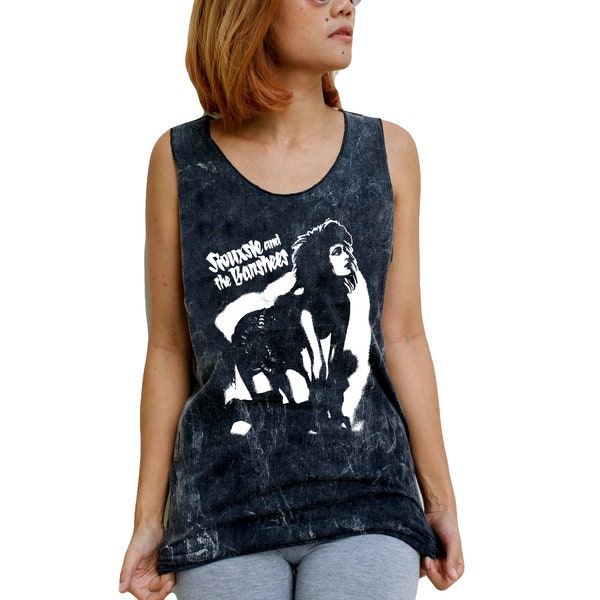 Siouxsie And The Banshees // Straight Cut // Tank-Top // Singlet // Vest // Sleeveless T-Shirt // Acid Wash // Men's // Women's // Unisex