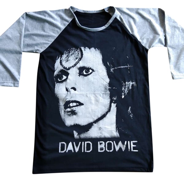 David Bowie / Raglan / 3/4 Ärmel / Baseball / T-Shirt / Herren / Damen / Unisex