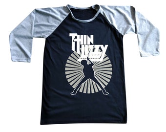 Thin Lizzy // Raglan // 3/4 Sleeve // Baseball //  T-Shirt // Men's // Women's // Unisex