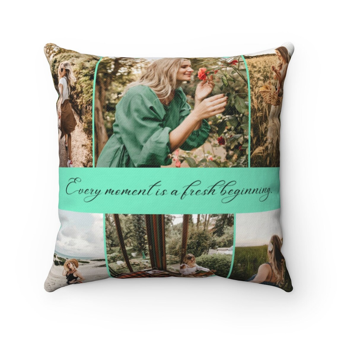 Photo Pillow Covers Best Friend Pillow Collage and Quote Etsy