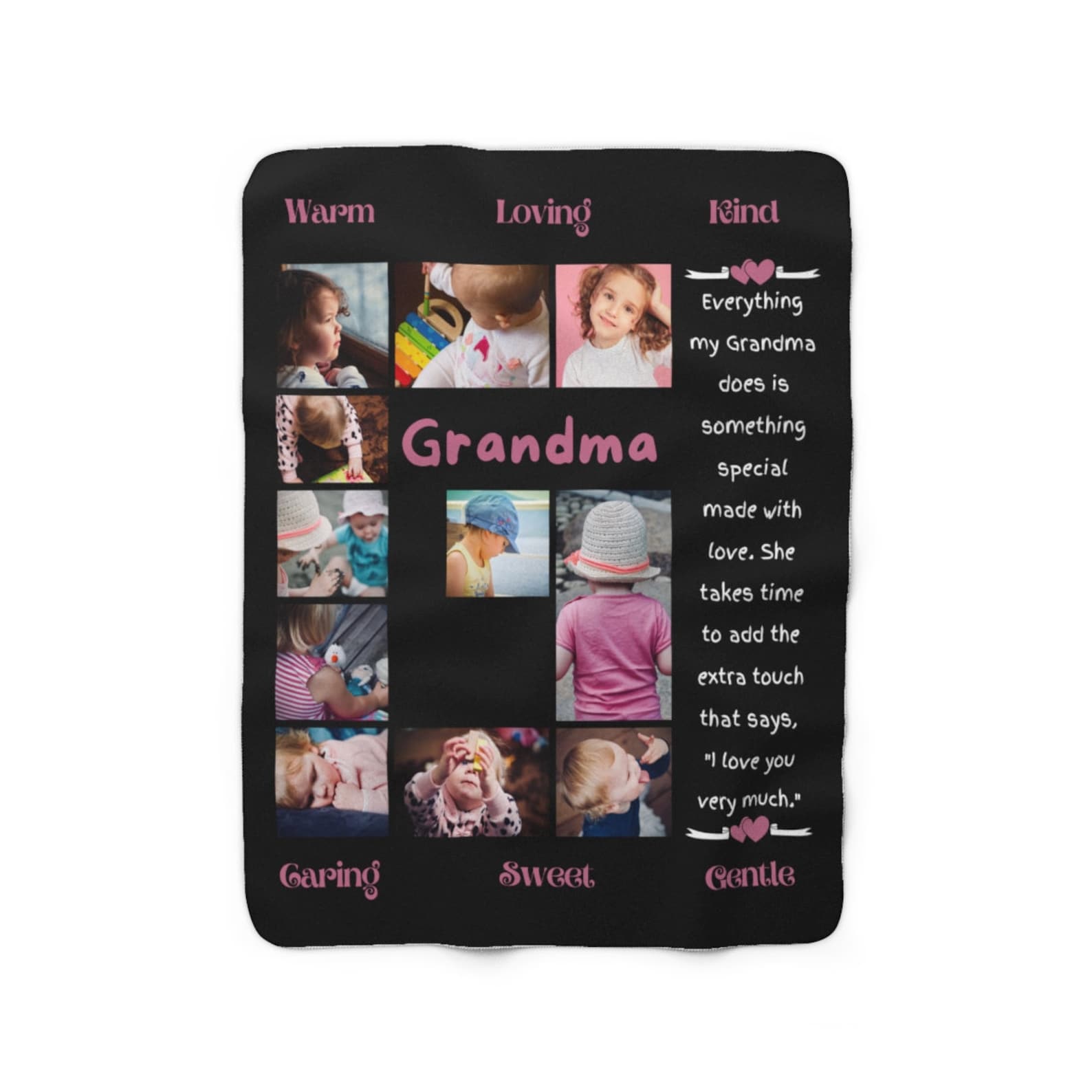Blanket for Grandma Grandkids Photo Blanket Grandchildren Etsy
