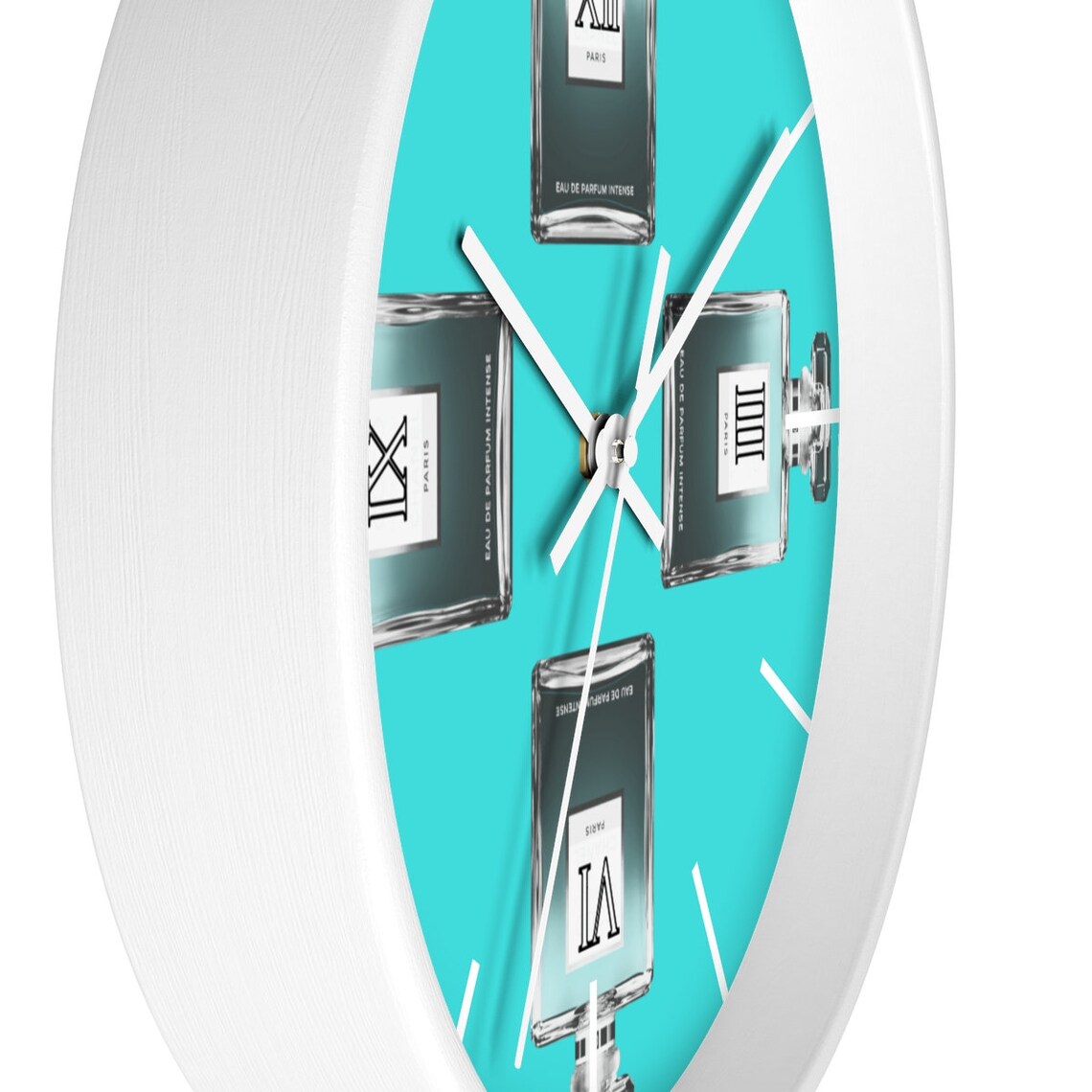 Teal Home Decor Teal Wall Clock Teal Coco Wall Decor Teal Etsy