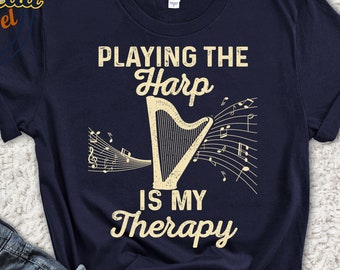 WHAT A DIFFERENCE A PROFESSIONAL HARPIST MAKES T SHIRT GIFT HARP PLAYER