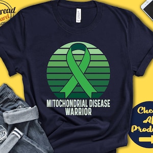 Mitochondrial Disease Shirt | Mitochondrial Disease Awareness | Green Ribbon | Warrior | Fighter | Surgery | Recovery | Tank Hoodie | A1275