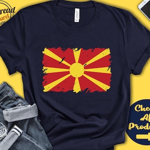 Macedonia Flag Shirt | Gift For Macedonian Gift | Proud Macedonian Pride | Macedonian Root | Europe Flag Country Shirt | Tank Hoodie | F0098