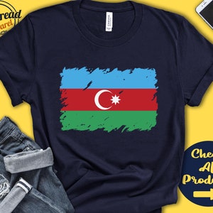 Azerbaijan Flag Shirt | Gift For Azerbaijani Gift | Proud Azerbaijani Pride | West Asia Flag Country Shirt | Tank Hoodie | F0010
