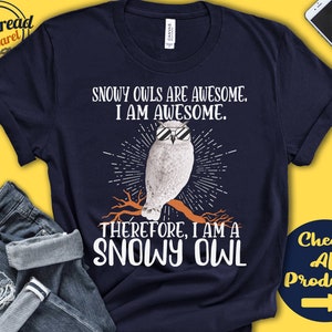 Snowy Owl Shirt | Snowy Owl Lover | Gift | Zoo | Zoologist | Ornithology | Ornithologist | Funny Cool Awesome Animal | Tank Hoodie | A3026