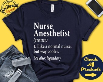 Nurse Anesthetist Shirt | Nurse Anesthetist Gift | CRNA Shirt | CRNA Gift | Anesthesiology | Appreciation | Tank | Hoodie | A0500