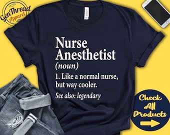 Nurse Anesthetist Shirt | Nurse Anesthetist Gift | CRNA Shirt | CRNA Gift | Anesthesiology | Appreciation | Tank | Hoodie | A0500
