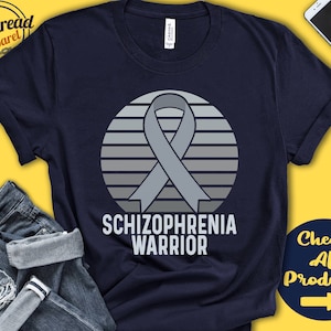 Schizophrenia Shirt | Schizophrenia Awareness | Silver Ribbon | Warrior | Fighter | Surgery | Recovery | Tank Hoodie | A1480