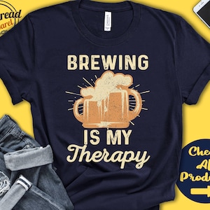 Beer Brewing Shirt | Gift For Brewer Shirt | Craft Beer | Homebrew | Brewery | Hobby Is My Therapy | Tank Hoodie | A2335