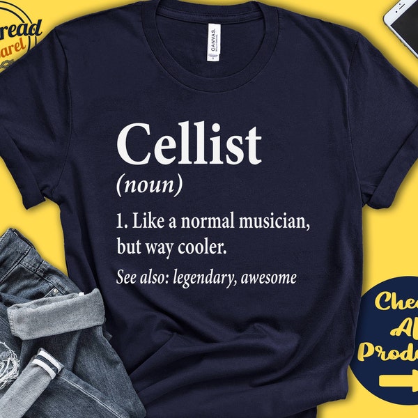 Cellist Shirt | Cellist Gift | Cello Player | Cello Shirt | Gift | Lover | Musical Instrument | Musician Definition | Tank Hoodie | A2637