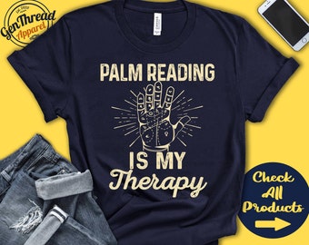 Palm reading Shirt | Gift For Palm reader | Chiromancy | Fortune Teller | Palmistry | Hobby Is My Therapy | Tank Hoodie | A2331
