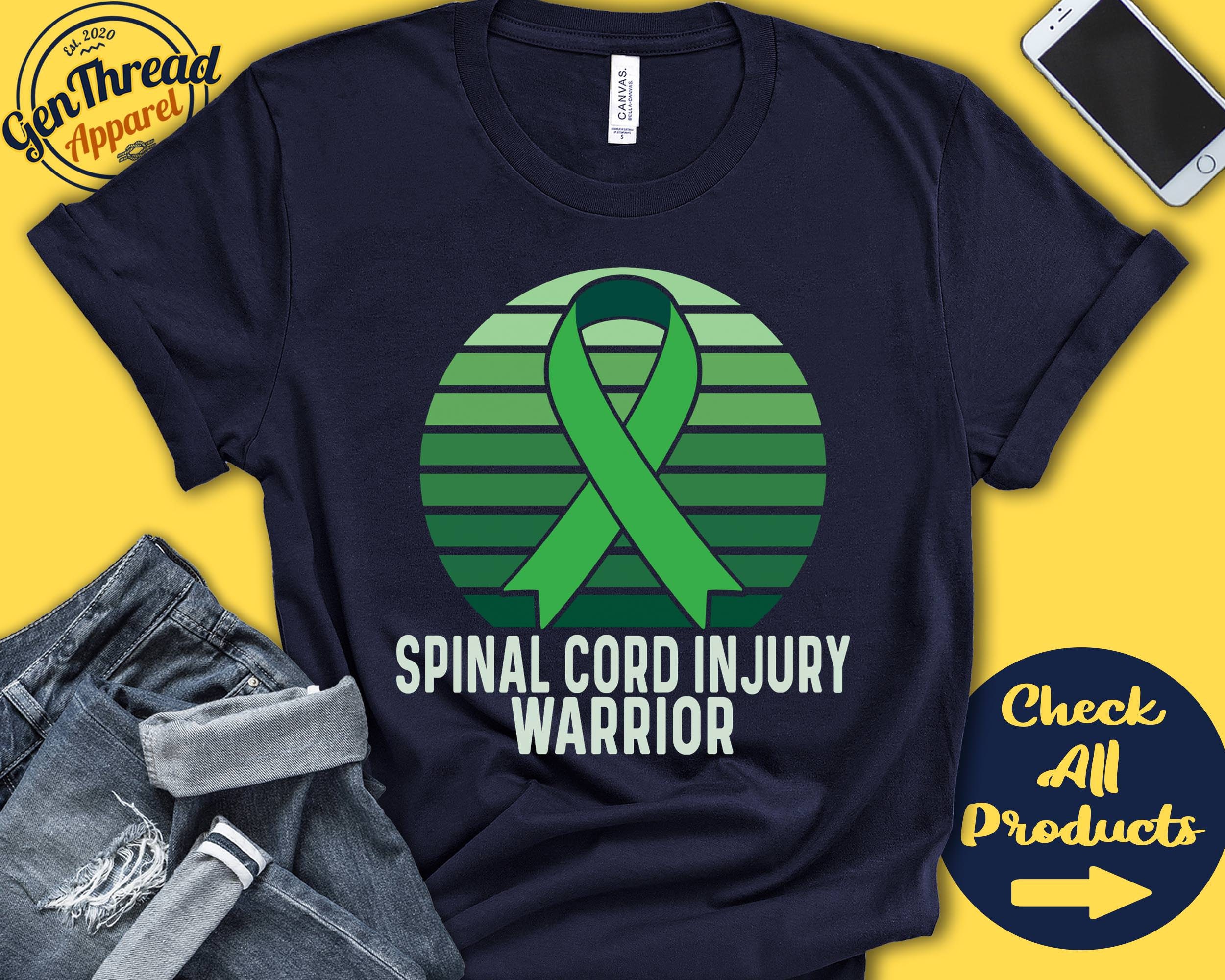 Spinal Cord Injury Awareness T Shirt Spinal Cord Injury Awareness T Shirt