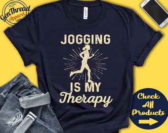 Joggingtröja | Gåva till jogginggåva | Joggingtröja | Joggingträning | Löpartröja | Hobby är min terapi | Linne med huva | A2317