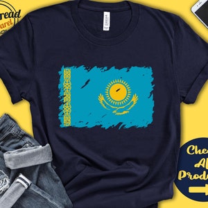 Kazakhstan Flag Shirt | Gift For Kazakh Gift | Proud Kazakh Pride | Kazakh Root | Central Asia Flag Country Shirt | Tank Hoodie | F0086