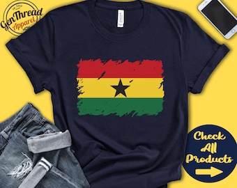 Drapeau du Ghana | Cadeau pour un cadeau ghanéen | La fierté ghanéenne | racine ghanéenne | Chemise de pays de drapeau de l'Afrique de l'Ouest | Sweat à capuche débardeur | F0064