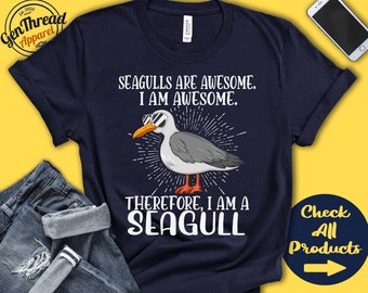 Seagull Shirt | Seagull Lover | Gift | Zoo | Zoologist | Ornithology | Ornithologist | Funny Cool Awesome Animal | Tank Hoodie | A3066