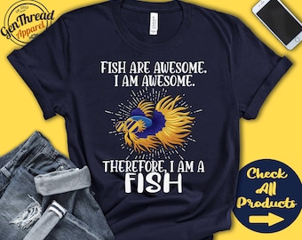 Fish Shirt | Fish Lover | Gift | Zoo | Zoologist | Ichthyology | Ichthyologist | Funny Cool Awesome Animal | Tank Hoodie | A3101