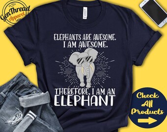 Elephant Shirt | Elephant Lover | Gift | Zoo | Zoologist | Mammalogy | Mammalogist | Funny Cool Awesome Animal | Tank Hoodie | A3209