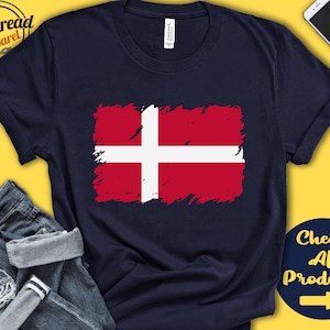 Denmark Flag Shirt | Gift For Danish Gift | Proud Danish Pride | Danish Root | European Union Flag Country Shirt | Tank Hoodie | F0045