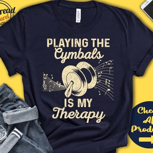 Zimbeln Spieler Shirt | Becken Geschenk | Marschbecken | Schlagwerk | Musiker | Musik | Blaskapelle | Meine Therapie | Tank Hoodie | A2463
