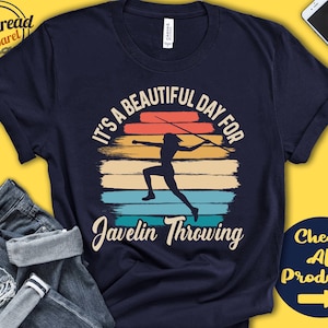 Chemise de lanceur de javelot | Belle journée pour le lancer du javelot | Cadeau de lancer du javelot | Sport | Athlétisme | Athlétisme | Sweat à capuche débardeur | A1630