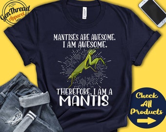 Mantis-Shirt | Gottesanbeterin-Liebhaber | Geschenk | Tiergarten | Zoologe | Entomologie | Insektenkundler | Lustig cooles tolles Tier | Tank Hoodie | A3132
