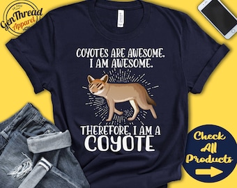 Coyote-tröja | Coyoteälskare | Gåva | Zoo | Zoolog | Mammalogi | Mammalogist | Roligt coolt fantastiskt djur | Linne med huva | A3207
