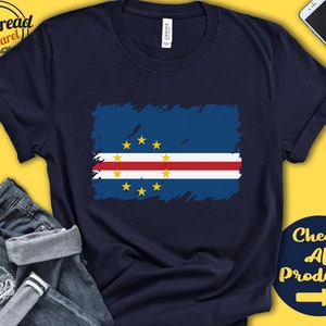Cabo Verde Flag Shirt | Gift For Verdean Gift | Proud Cabo Verdean Pride | West Africa Flag Country Shirt | Tank Hoodie | F0028