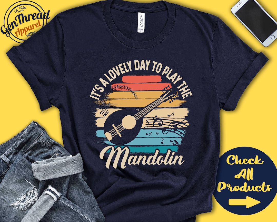 Mandolin Player Shirt Mandolin Gift Mandolinist Bluegrass Stringed