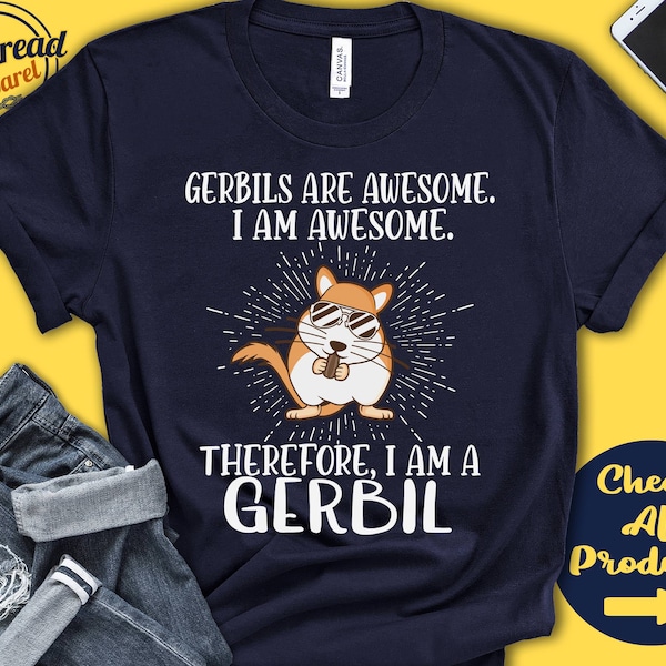 Gerbil Shirt | Gerbil Lover | Gift | Zoo | Zoologist | Rodentology | Rodentologist | Funny Cool Awesome Animal | Tank Hoodie | A3276