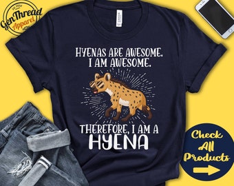Hyena Shirt | Hyena Lover | Gift | Zoo | Zoologist | Mammalogy | Mammalogist | Funny Cool Awesome Animal | Tank Hoodie | A3215