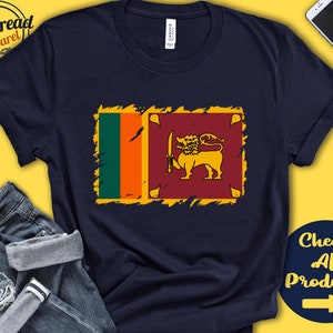 Sri Lanka Flag Shirt | Gift For Sri Lankan Gift | Proud Sri Lankan Pride | South Asia Flag Country Shirt | Tank Hoodie | F0163