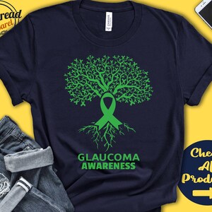 Glaucoma Shirt | Glaucoma Awareness | Tree Of Life | Green Ribbon | Fighter | Warrior | Surgery | Recovery  | Tank Hoodie | A2844