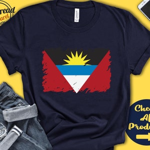 Antigua And Barbuda Flag Shirt | Gift For Antiguan Gift | Proud Antiguan Pride | Caribbean Flag Country Shirt | Tank Hoodie | F0005