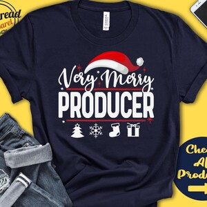 Very Merry Producer Christmas Shirt | Producer Gift | Music Producer | Movie Producer | Xmas | Santa | Holiday | Tank | Hoodie | I0370