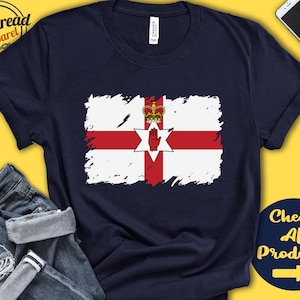 Northern Ireland Flag Shirt | Gift For North Irish Gift | Proud North Irish Pride | European Union Flag Country Shirt | Tank Hoodie | F0125