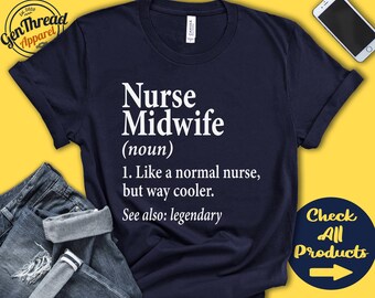 Chemise sage-femme d'infirmière | Cadeau d'infirmière sage-femme | Sage-femme | Infirmière du travail et de l'accouchement | Cadeau pour infirmière L et D | Débardeur | Sweat à capuche | A0515