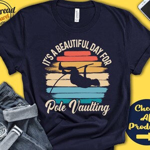Pole Vaulter Shirt | Beautiful Day For Pole Vaulting | Pole Vault Gift | Sports | Track And Field | Athletics | Tank Hoodie | A1621