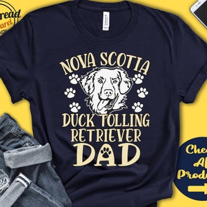 Pai de Duck Tolling Retriever da Nova Escócia | Camiseta Toller | Presente | Papai | Novo pai de cachorro | Dono de cachorro | Amante | Raça | Camiseta com capuz | A3493
