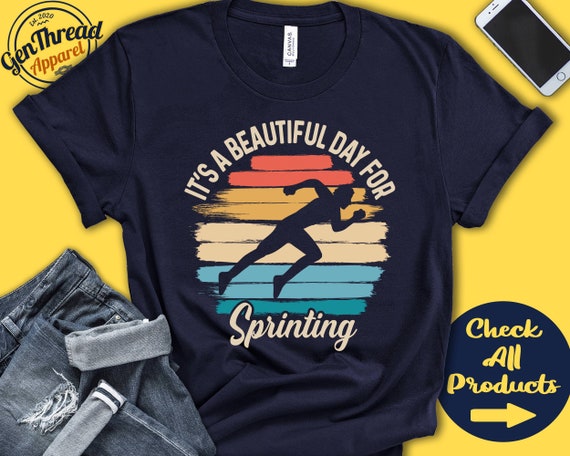 Retro Look Sprinter - Track And Field T-Shirt Retro Look Sprinter - Track And Field T-Shirt