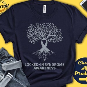 Locked-In Syndrome Shirt | Locked-In Syndrome Awareness | Tree Of Life | Silver Ribbon | Fighter | Warrior | Surgery  | Tank Hoodie | A2938